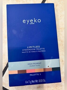 Eyeko London Limitless Eyeshadow Palette High Pigment 6 Beautiful Shades
